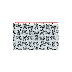 Erotic Pants Motif Black And White Graphic Pattern Black Backgrond Cosmetic Bag (XS) from ArtsNow.com Front