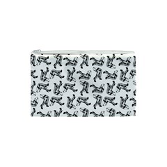 Erotic Pants Motif Black And White Graphic Pattern Black Backgrond Cosmetic Bag (XS) from ArtsNow.com Front