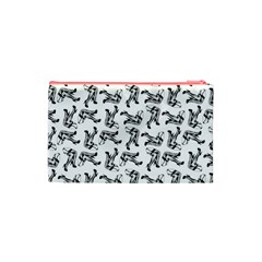 Erotic Pants Motif Black And White Graphic Pattern Black Backgrond Cosmetic Bag (XS) from ArtsNow.com Back