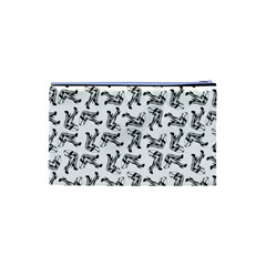 Erotic Pants Motif Black And White Graphic Pattern Black Backgrond Cosmetic Bag (XS) from ArtsNow.com Back