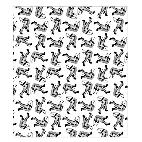 Erotic Pants Motif Black And White Graphic Pattern Black Backgrond Duvet Cover (King Size) from ArtsNow.com Duvet Quilt