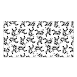 Erotic Pants Motif Black And White Graphic Pattern Black Backgrond Satin Shawl 45  x 80 