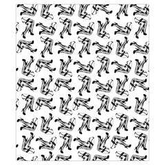 Erotic Pants Motif Black And White Graphic Pattern Black Backgrond Drawstring Pouch (XS) from ArtsNow.com Front