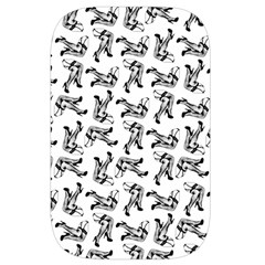 Erotic Pants Motif Black And White Graphic Pattern Black Backgrond Waist Pouch (Small) from ArtsNow.com Back