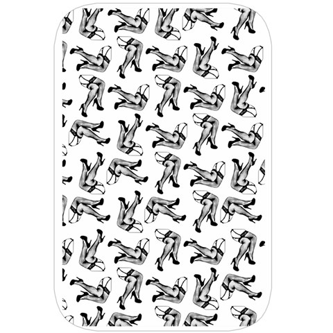 Erotic Pants Motif Black And White Graphic Pattern Black Backgrond Belt Pouch Bag (Large) from ArtsNow.com Back