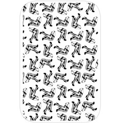 Erotic Pants Motif Black And White Graphic Pattern Black Backgrond Belt Pouch Bag (Large) from ArtsNow.com Back