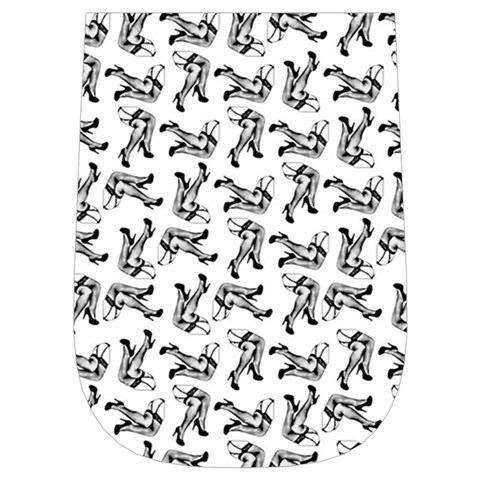 Erotic Pants Motif Black And White Graphic Pattern Black Backgrond Wristlet Pouch Bag (Small) from ArtsNow.com Right Side