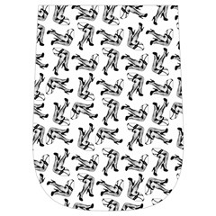 Erotic Pants Motif Black And White Graphic Pattern Black Backgrond Wristlet Pouch Bag (Small) from ArtsNow.com Right Side