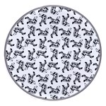 Erotic Pants Motif Black And White Graphic Pattern Black Backgrond Wireless Fast Charger(White)