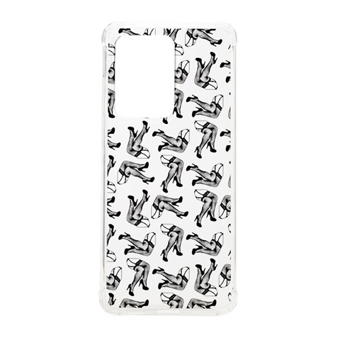 Erotic Pants Motif Black And White Graphic Pattern Black Backgrond Samsung Galaxy S20 Ultra 6.9 Inch TPU UV Case from ArtsNow.com Front