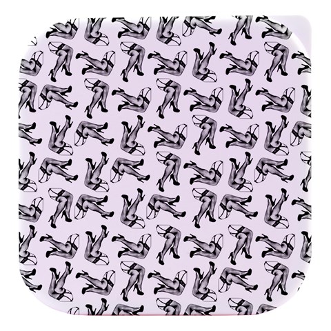 Erotic Pants Motif Black And White Graphic Pattern Black Backgrond Stacked food storage container from ArtsNow.com Blue