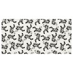 Erotic Pants Motif Black And White Graphic Pattern Black Backgrond Banner and Sign 4  x 2 