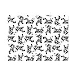 Erotic Pants Motif Black And White Graphic Pattern Black Backgrond Premium Plush Fleece Blanket (Mini)