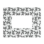 Erotic Pants Motif Black And White Graphic Pattern Black Backgrond White Tabletop Photo Frame 4 x6 