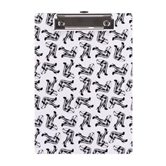 Erotic Pants Motif Black And White Graphic Pattern Black Backgrond A5 Acrylic Clipboard from ArtsNow.com Front