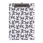 Erotic Pants Motif Black And White Graphic Pattern Black Backgrond A5 Acrylic Clipboard