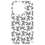 Erotic Pants Motif Black And White Graphic Pattern Black Backgrond iPhone 14 Pro Black UV Print Case