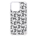 Erotic Pants Motif Black And White Graphic Pattern Black Backgrond iPhone 13 Pro TPU UV Print Case