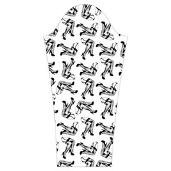 Erotic Pants Motif Black And White Graphic Pattern Black Backgrond Women s Cut Out Long Sleeve T Sleeve Right