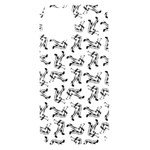 Erotic Pants Motif Black And White Graphic Pattern Black Backgrond iPhone 15 Black UV Print PC Hardshell Case