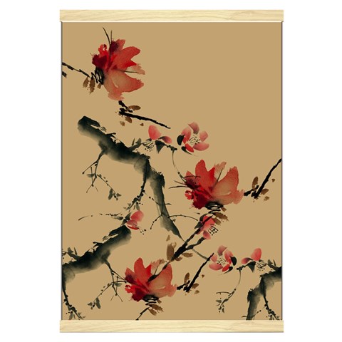 Chinese Plum Blossom Spring Hanging Canvas Prints 16  x 22  from ArtsNow.com Front