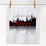 Red Oliver Logo Face Towel