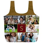 Personalized Initial 6 Photo Recycle Bag Full Print Recycle Bag (XXXL)