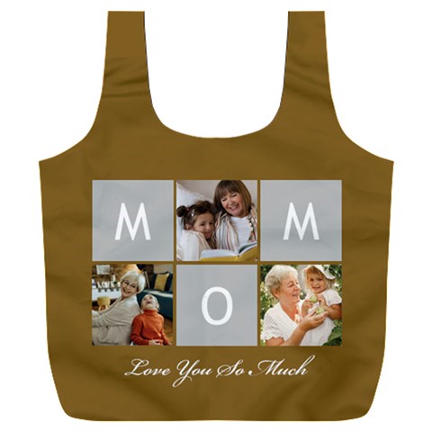 Personalized Mom Love You So Much Photo Recycle Bag Full Print Recycle Bag (XXXL) from ArtsNow.com Back