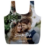 Personalized Save the Date Wedding Couple Photo Name Recycle Bag Full Print Recycle Bag (XXXL)