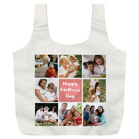 Personalized Photo Happy Mothers Day Recycle Bag Full Print Recycle Bag (XXXL) from ArtsNow.com Back