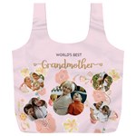 Personalized 5 Photo Floral Worlds Best Grandmother Any Text Recycle Bag Full Print Recycle Bag (XXXL)