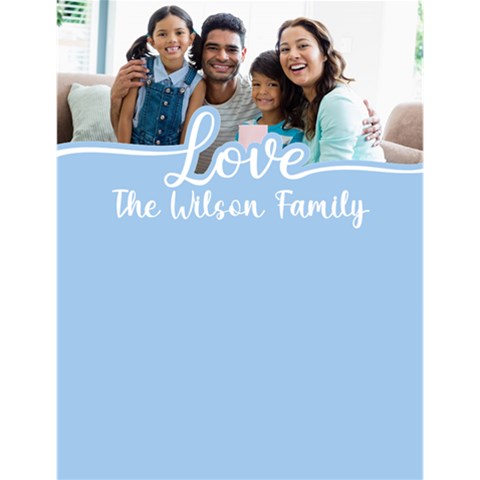 Personalized Love Photo Family Name Large Memo Pad Large Memo Pads from ArtsNow.com 4.125 x5.5  Memopad