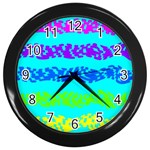 Abstract Design Pattern Wall Clock (Black)