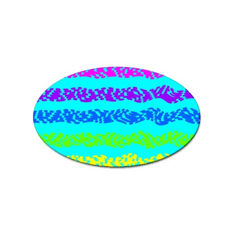 Abstract Design Pattern Sticker (Oval) from ArtsNow.com Front