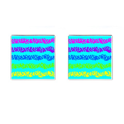 Abstract Design Pattern Cufflinks (Square) from ArtsNow.com Front(Pair)