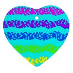 Abstract Design Pattern Heart Ornament (Two Sides)