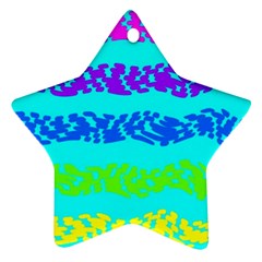 Abstract Design Pattern Star Ornament (Two Sides) from ArtsNow.com Back