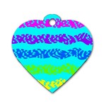 Abstract Design Pattern Dog Tag Heart (Two Sides)