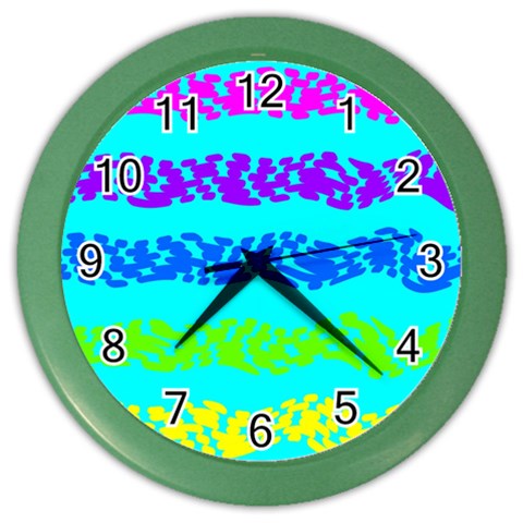 Abstract Design Pattern Color Wall Clock from ArtsNow.com Front