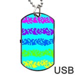 Abstract Design Pattern Dog Tag USB Flash (One Side)