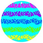 Abstract Design Pattern UV Print Acrylic Ornament Round
