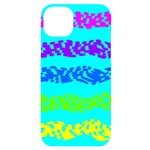 Abstract Design Pattern iPhone 14 Plus Black UV Print Case