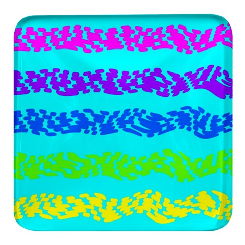 Abstract Design Pattern Square Glass Fridge Magnet (4 pack) from ArtsNow.com Front