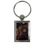 Abstract Geometric Pattern Key Chain (Rectangle)