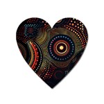Abstract Geometric Pattern Heart Magnet