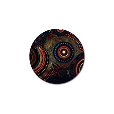 Abstract Geometric Pattern Golf Ball Marker (4 pack) from ArtsNow.com Front