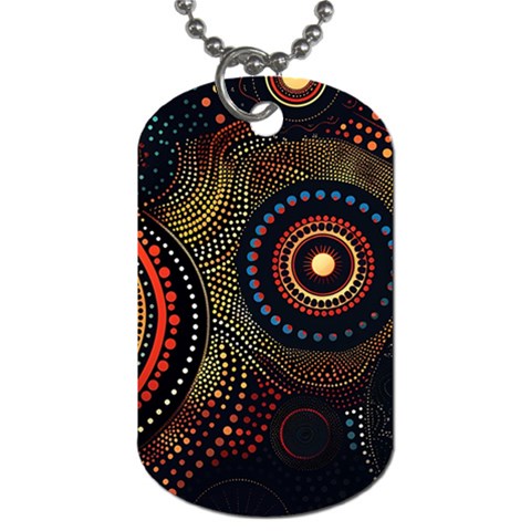 Abstract Geometric Pattern Dog Tag (Two Sides) from ArtsNow.com Front