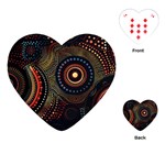 Abstract Geometric Pattern Playing Cards Single Design (Heart)