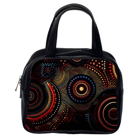 Abstract Geometric Pattern Classic Handbag (Two Sides) from ArtsNow.com Back