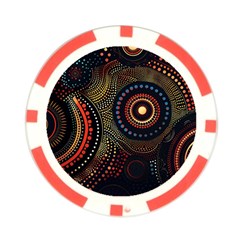 Abstract Geometric Pattern Poker Chip Card Guard (10 pack) from ArtsNow.com Front